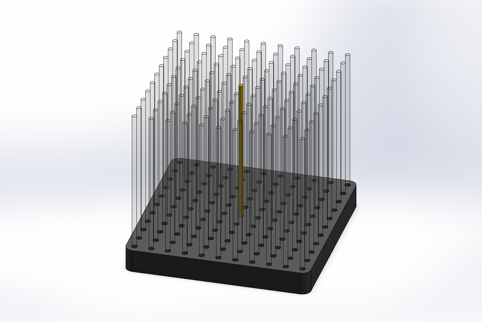 Bridge Wars Board with Acrylic Rods.